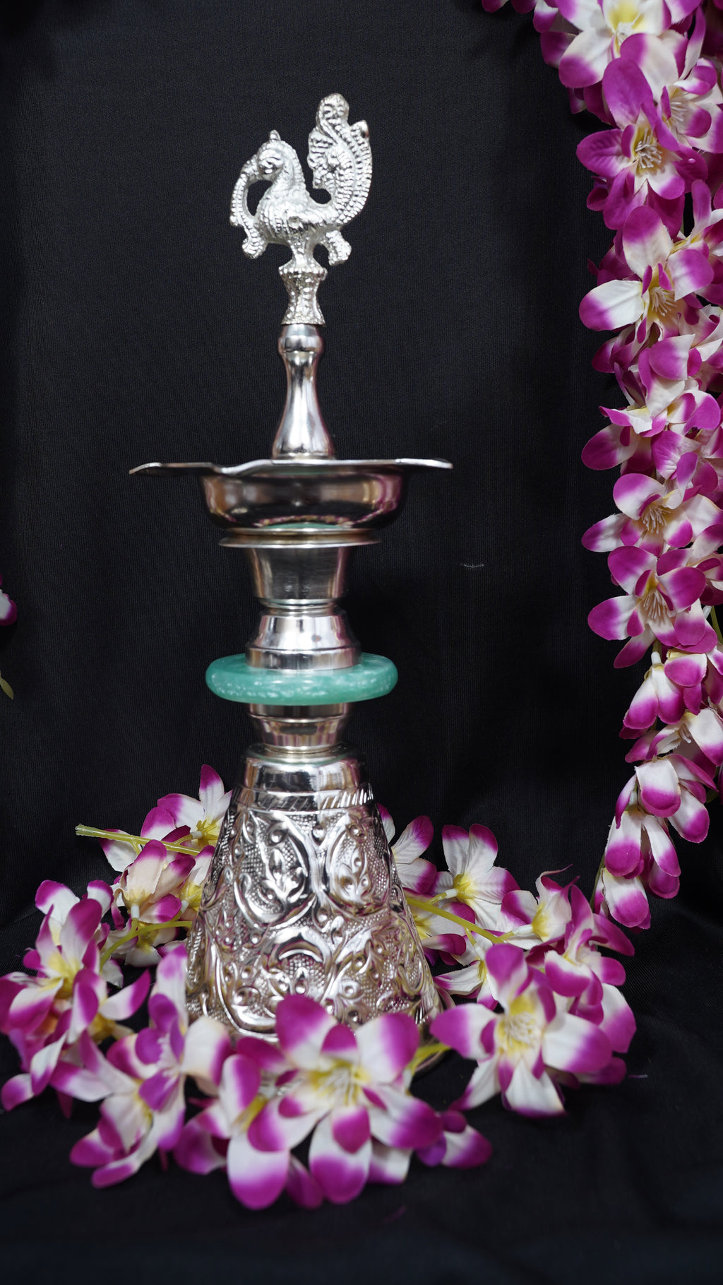 Peacock Diya | 14 inch