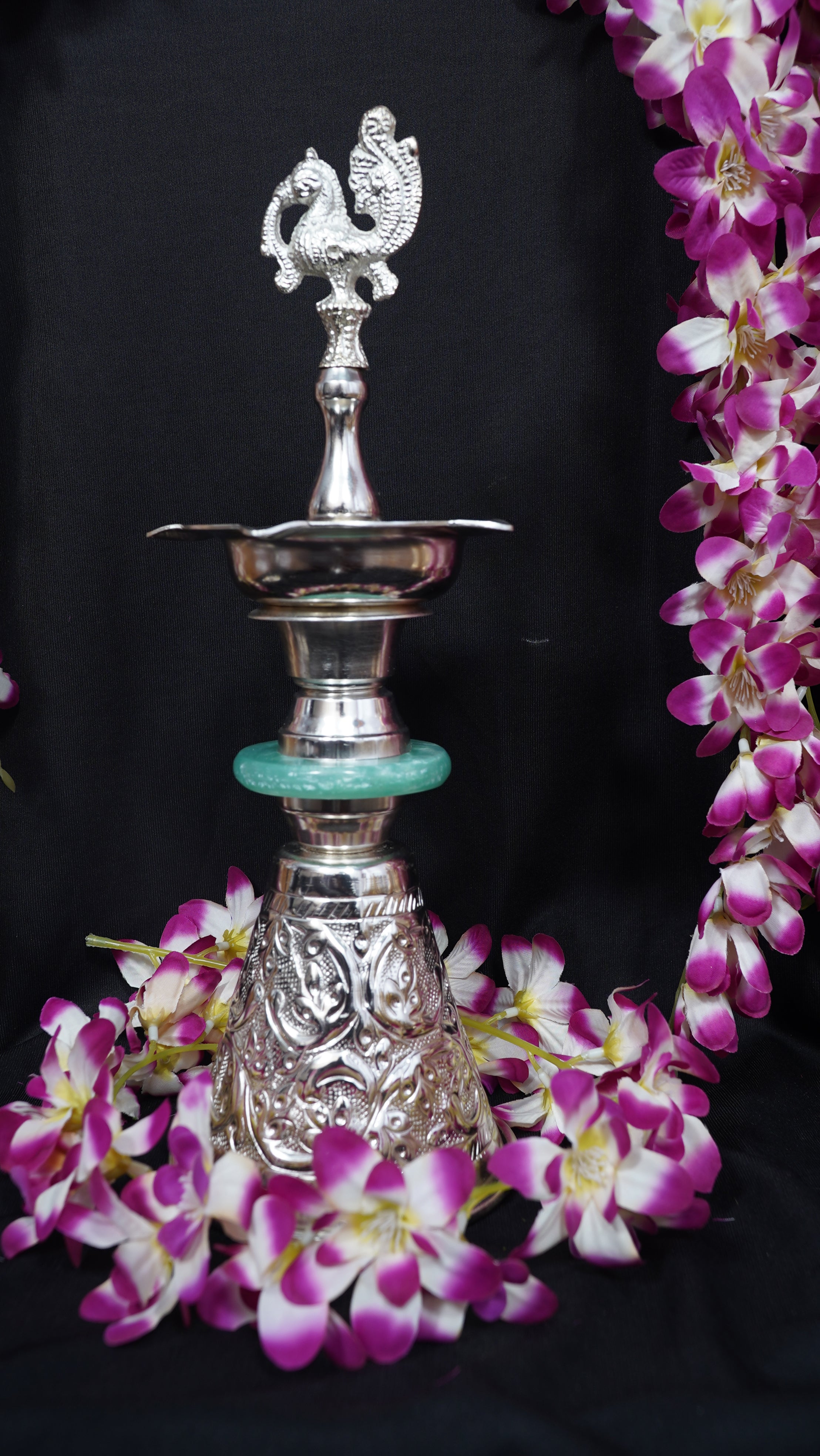 Peacock Diya Pair | 14 inch