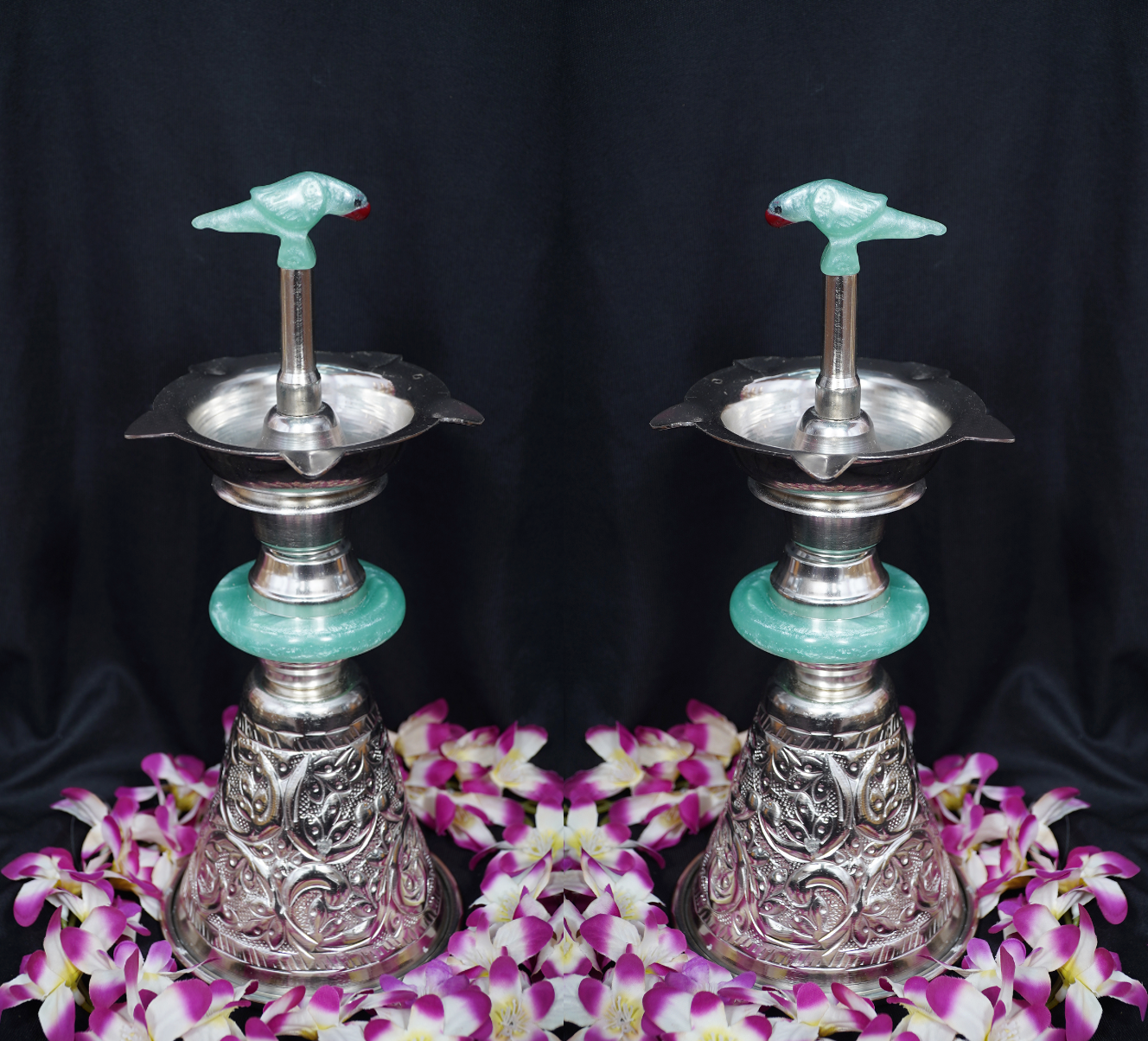 Parrot Diya Pair| 12 inch